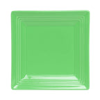 Thumbnail image #1 for Tuxton China Concentrix CTH-0845 Ceramic Plate, 8-1/2", Square, Wide Rim, Cilantro 1 Dozen
