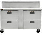 Thumbnail image #1 for Traulsen Dealer's Choice CLPT-6016-DW 60-Inch Stainless Steel Refrigerated Prep Table with 4 Drawers, 16 1/6-Size Pan Capacity