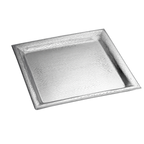 Thumbnail image #1 for TableCraft Products Remington R2020 Square 18/8 Stainless Steel Tray, 20 x 20 in, Rice Pattern Case of 4