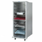 Thumbnail image #1 for Dinex DXPAL1T1D10 Enclosed Aluminum Tray Delivery Cart, 10-Tray Capacity, 1-Compartment, 270° Swinging Door, 21-3/4"W x 23-3/4"D x 67-5/8"H