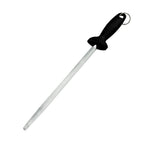 Thumbnail image #1 for Browne USA Foodservice PC12002 Sharpening Steel, 17-1/2" Overall, 12" Blade, Black ABS Handle