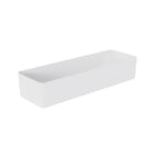 Thumbnail image #1 for Global Tableware Collective Dalebrook, Kata DBTKTW4218 Rectangular Melamine Crock, 7 qt, Speckled White, 20-1/2" x 6-3/4" x 3-7/8"