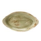 Thumbnail image #1 for Steelite Performance, Craft Green 11310318 Oval Earred Gratin Dish, 6.5 oz, Ceramic, Green, 8 x 4.5 in Case of 2 Dozen