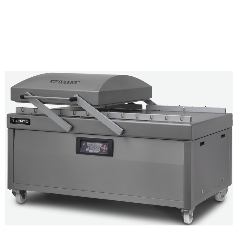 Product image #5 for Trento Turbovac Heavy-Duty Double Chamber Vacuum Packaging Machine, 4 x 32.22-Inch Seal Bars, 300 m³ Pump