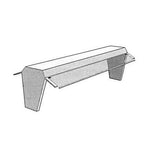 Thumbnail image #1 for Atlas Metal BCDFT-6 Double-Sided Stainless Steel Food Bar Canopy with Flip-Top Sneeze Guards, 90.75" Wide