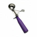 Thumbnail image #1 for Libertyware D40 Thumb Disher, 9/10 oz, #40, Stainless Steel with Orchid Plastic Handle Case of 72