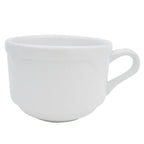 Thumbnail image #1 for CAC China Times Square TMS-1 8 oz Porcelain Stackable Coffee Cup, Round Case of 3 Dozen