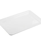 Thumbnail image #1 for TableCraft Products 11773 Rectangular Melamine Serving Platter, 17" x 11", White Case of 5