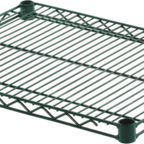 Thumbnail image #1 for ATSMFG MET MET-GS1824 ATS MFG Wire Shelf, 18 x 24, 850 lb Capacity, Epoxy-Coated Green, with Sleeve Clips Case of 2