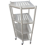 Thumbnail image #1 for IMC/Teddy BLC-24-5S Commercial Corner Shelf, Solid 5-Shelf Unit, 36"W x 36"D x 61"H, Stainless Steel, Adjustable Feet