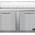 Thumbnail image #1 for Continental Refrigerator SW60N16-FB 60 in Two-Door Sandwich Prep Table, Front-Breathing, 16-Pan, 12 in Cutting Board