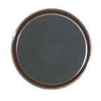 Thumbnail image #1 for G.E.T. GET RCT-14-NS . . Round Non-Skid Melamine Serving Tray, 14", Black Surface/Brown Tray Dozen Case of 2 Dozen