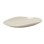 Thumbnail image #1 for G.E.T. Osslo OP-1813-W Oval White Melamine Flared Platter, 17-3/4" x 13" Case of 3