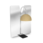 Thumbnail image #1 for Eastern Tabletop TP3320 Heat Lamp Safety Shield, 3/16-Inch Acrylic, Steel Clamp, Rounded Corners, Flex-Balance Cutout