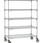 Thumbnail image #1 for Metro Super Erecta SA-2472C-68-M5 Super Adjustable Mobile Wire Shelving Unit, 72"W x 24"D x 68"H, 600 lb. capacity per shelf, 1200 lb. capacity per