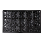 Thumbnail image #1 for G.E.T. Melamine Tile Systems ML-160-BK Full-Size Black Melamine Tile, 21-1/2" x 13", for Cold Applications