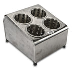 Thumbnail image #1 for Concasse MCCUAI04 4-Compartment Stainless Steel Cutlery Bin Case of 2