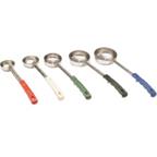 Thumbnail image #2 for Libertyware SPO4 4 oz Solid Portion Control Serving Spoon, Stainless Steel with Green Plastic Handle Case of 120