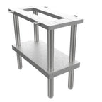 Thumbnail image #1 for Venancio USA ESL18 Stainless Steel Equipment Stand, 18"W, Open Top, Undershelf, 6" Adjustable Legs