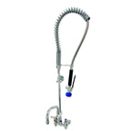 Thumbnail image #1 for Fisher 34530 Spring-Style Pre-Rinse Unit with 4" Backsplash Control Valve, 14" Swing Spout, Wall Mount, 36" Hose & Ultra Spray Valve