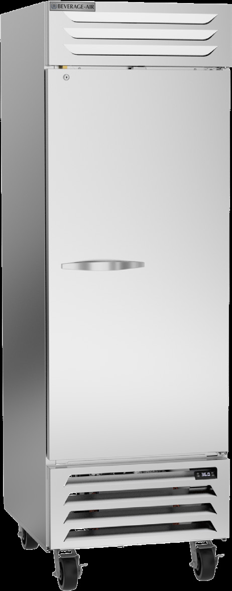 Product image #6 for Beverage-Air Vista® One-Section Bottom Mount Reach-In Refrigerator with Solid Door, 23.32 Cu. Ft.