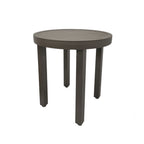 Thumbnail image #1 for Grosfillex Sunset UT840288 Outdoor Round Low Table, 20-inch Diameter, Aluminum, Powder-Coated Volcanic Black