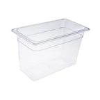 Thumbnail image #1 for CAC China PCFP-T8 Clear Polycarbonate Food Pan, 1/3 Size, 8" Deep Case of 12