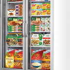 Thumbnail image #5 for Everest Refrigeration EMGF36 36 Cu. Ft. Two-Section Glass Door Merchandiser Freezer, Hinged Self-Closing Locking Doors, Bottom-Mount Refrigeration