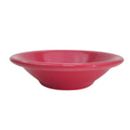 Thumbnail image #1 for CAC China Las Vegas LV-11-R Fruit Dish, 4-3/4 oz, 4-3/4" Diameter, Red Ceramic, Rolled Edge Case of 3 Dozen