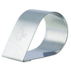 Thumbnail image #1 for Matfer Bourgeat 376021 Tear-Shaped Stainless Steel Nonnette Ring, 3-1/4"L x 2"W x 1-1/2"H