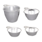 Thumbnail image #1 for Alegacy Foodservice Products ALK66 Aluminum Measuring Cup Set, 1/4, 1/3, 1/2 & 1 Cup, Short Handle Case of 12