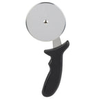 Thumbnail image #1 for TableCraft Products 10936 Pizza Wheel, 4" Stainless Steel Wheel, Black Plastic Handle, 9-3/4"L Case of 12