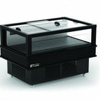 Thumbnail image #1 for MVP Group LLC Hydra-Kool HKI-DT-60-S Dual-Temperature Island Showcase Merchandiser, Self-Contained, Black, 62.4"W x 41.2"D x 40"H
