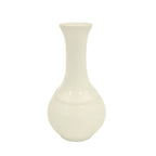 Thumbnail image #1 for CAC China Garden State GAD-BV Porcelain Embossed Bud Vase, Bone White, 5-1/2"H Case of 4 Dozen