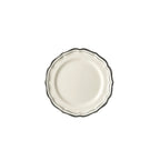 Thumbnail image #1 for Cardinal Filet by Gien FP984 6-1/2-Inch Round Stoneware Canape Plate, Filet Midnight