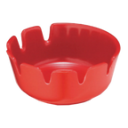 Thumbnail image #1 for TableCraft Products Classic 265R-1 Deepwell Ashtray, 4-Inch Red Melamine Case of 12