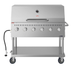 Thumbnail image #6 for 48-Inch 6-Burner Mobile Commercial Outdoor Propane Gas Grill with Roll Dome Cover
