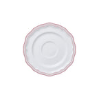 Thumbnail image #1 for Steelite International Folio, Porcelain 62583FP821 Round Porcelain Saucer, 6.5-inch, Adelina Triple Line Rose Case of 2 Dozen