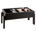Thumbnail image #2 for Libbey APS Germany - Frames APS 14953 Rectangular Wood Serving Stand, Black, 22-3/4"L x 10-3/4"W x 9-1/2"H