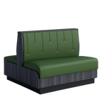 Thumbnail image #1 for ATSMFG ATS AT&S-AD-KR36-RD GR5/COM Double Upholstered Restaurant Booth, 48"L x 36"H, Raindrop Back