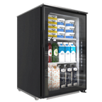 Thumbnail image #1 for Imbera EVC04-E1 Countertop Vertical Cooler, 1 Hinged Door, Black, Bottom-Mounted Self-Contained Refrigeration