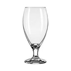 Thumbnail image #1 for Libbey Teardrop 3915 Clear Glass Beer Flute, Stemmed, 14-3/4 oz., Partially Tempered