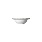 Thumbnail image #2 for Steelite International Folio, Porcelain 62587FP816 Round Porcelain Rim Fruit Dish, 5.0/5.5 x 1.75 in, Adelina Black Line Case of 2 Dozen