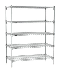 Metro Super Erecta SA-1872C-63-S5 Super Adjustable Wire Stationary Starter Shelving Unit, 72
