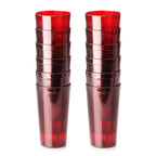 Thumbnail image #2 for New Star Foodservice Inc. 46403 16 oz Red Pebbled SAN Plastic Tumbler Case of 6 Dozen