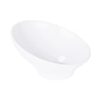 Thumbnail image #1 for G.E.T. Pappasan - EGS M9-NW Melamine Angled Bowl, 28 oz, 9-inch Diameter, White Case of 4
