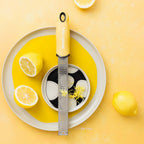 Thumbnail image #1 for JB Prince Microplane UA306 Y Handheld Fine Zester/Grater, Lemon Crème, 12-Inch