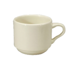 Thumbnail image #1 for 1880 Hospitality Classic by Oneida® F1000000530 8 oz Cream White China Coffee Cup, Handled, Reinforced Edge Case of 3 Dozen
