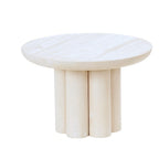 Thumbnail image #1 for Cal-Mil Newport 22453-8-113 Round Pedestal Riser, 12" Diameter x 8"H, White-Washed Pine Wood