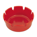 Thumbnail image #1 for Alegacy Foodservice Products 322ITR Round Red Heat- and Break-Resistant Ashtray, 4-1/2" x 1-5/8" Case of 6 Dozen